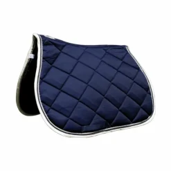 Privilège Equitation - Tapis de selle Palm Beach / blanc/ Marine