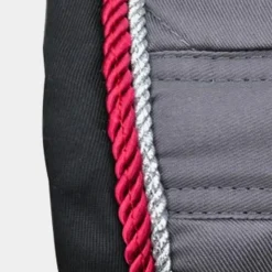 New Privilège Equitation - Tapis de selle Palm Beach / argent/ rouge Gris