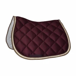 Privilège Equitation - Tapis de selle Del Mar /taupe Bordeaux