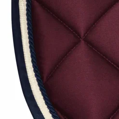 Outlet Privilège Equitation - Tapis de selle Del Mar /crème/marine Bordeaux