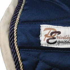 Privilège Equitation - Tapis de selle Palm Beach / beige/ Marine Hot