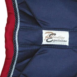 Hot Privilège Equitation - Tapis de selle Palm Beach / argent/ rouge Marine