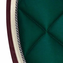Sale Privilège Equitation - Tapis de selle Del Mar forêt/bordeaux Vert