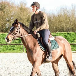 Sale Privilège Equitation - Tapis de selle Del Mar forêt/bordeaux Vert