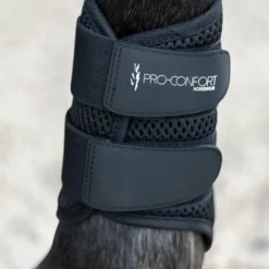 Pro Confort - Guêtres fermées souples Tolede 3D mesh velours Noir Clearance