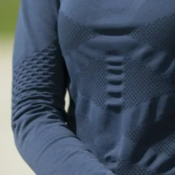 Hot Pro Series - Polo manches longues Seamless Marine