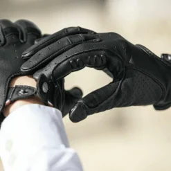 Racer - Gants d'équitation cuir Tradition Noir Outlet