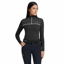 RG Italy - Baselayer manches longues femme RG Jersey Fleece Noir Clearance
