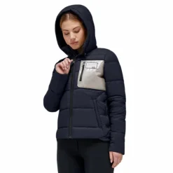 Outlet RG Italy - Doudoune manches longues femme Hooded Puffer Marine