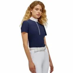 RG Italy - Polo de concours manches courtes femme Competition Marine New
