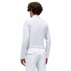 Sale RG Italy - Polo de concours manches longues homme Perforated Competition Blanc