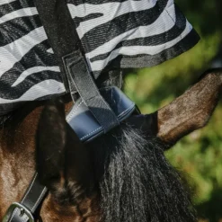 New Riding World - Chemise anti-mouches mesh Combo Belly zebre Blanc