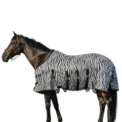 Discount Riding World - Chemise anti-mouches mesh Belly zebre Blanc