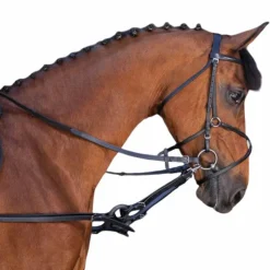 Discount Riding World - Enrênement caoutchouc noir