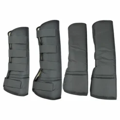 Discount Riding World - Guêtres de transport basses noir x4