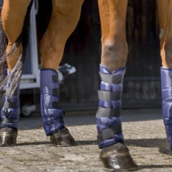 Sale Riding World - Guêtres de transport basses marine x4