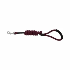 Riding World - Laisse pour chien avec poignée Lucky Bordeaux Hot