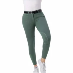 Riding World - Pantalon d'équitation enfant Alexandrie Vert