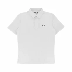 Clearance Riding World - Polo de concours manches courtes garçon Romain Blanc