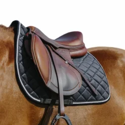 Riding World - Tapis de selle Velours Noir