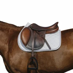 Riding World - Tapis de selle Velours Blanc