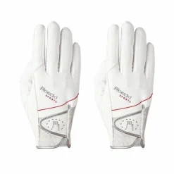 Roeckl - Gants d'équitation Madrid Blanc New