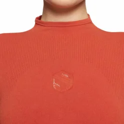 Best Samshield - Baselayer manches longues femme Alicia Turtle Neck copper coin Marron