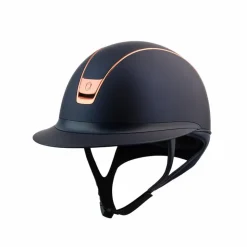 Samshield - Casque d'équitation Miss Shield 2.0 Shadowmatt et rose gold Bleu New