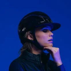 Sale Samshield - Casque XJ Miss carbone 52 Swarovski (avec mousse) Marine