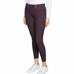 Samshield - Pantalon d'équitation femme Adèle aubergine Bordeaux