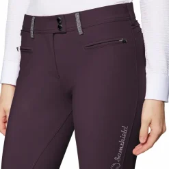 Samshield - Pantalon d'équitation femme Adèle aubergine Bordeaux
