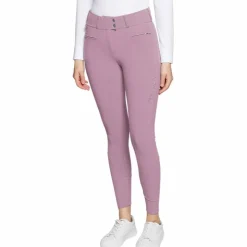 Sale Samshield - Pantalon d'équitation femme Claranova feather full grip Rose