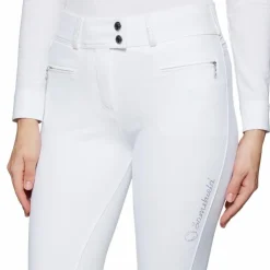 Hot Samshield - Pantalon d'équitation femme Clara Premium Blanc