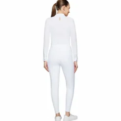 Hot Samshield - Pantalon d'équitation femme Clara Premium Blanc
