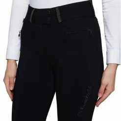 Samshield - Pantalon d'équitation femme Claranova Noir