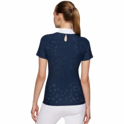 Samshield - Polo de concours manches courtes femme Aloise Air cosmic blue Bleu Clearance