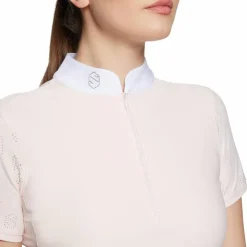 Hot Samshield - Polo de concours manches courtes femme Aloise Air water Rose