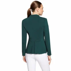 Hot Samshield - Veste de concours femme Victorine Crystal Fabric regular hunter green Vert