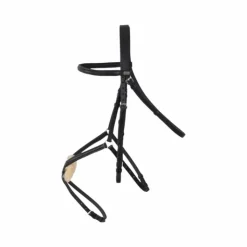 TdeT -  Bridon avec rênes Sisley muserolle croisée noir Discount