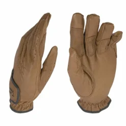 New TdeT - Gants d'équitation Sensation cuir clair Marron
