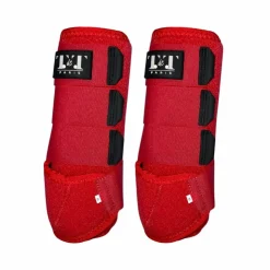 Sale TdeT - Guêtres Néoprène rouge x2