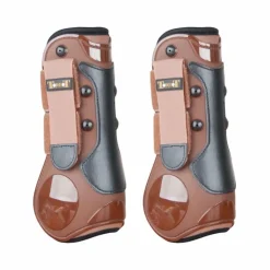 TdeT - Guêtres ouvertes coques et cuir Marron Hot