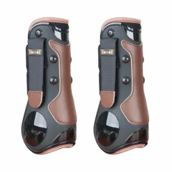 TdeT - Guêtres ouvertes coques et cuir / marron Noir Best