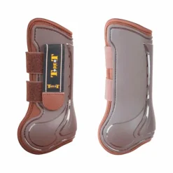 TdeT - Guêtres ouvertes Design marron x2 Discount