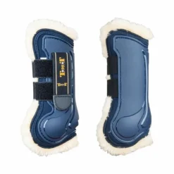 Best TdeT - Guêtres ouvertes Design avec doublure mouton marine x2