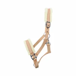 TdeT - Licol en nylon et mouton pêche/ naturel Orange Hot