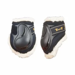 TdeT - Protège boulet Design - Doublé en mouton synthétique noir Best