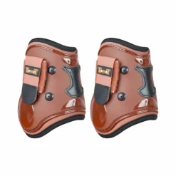 Online TdeT - Protèges boulet coque et cuir marron/noir