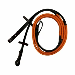 Online TdeT - Rênes en caoutchouc petits picots Orange