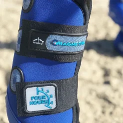 Veredus - Guêtres d'écurie antérieurs Magnetik 4 hours x2 Bleu Best